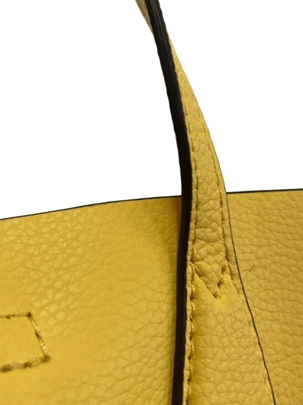 TORY BURCH Yellow Leather Handbag